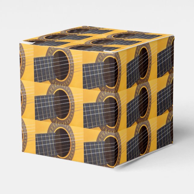 Acoustic Guitar Favor Box (Front Side)