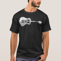 Acoustic Guitar Forest Nature Reflection Mirror