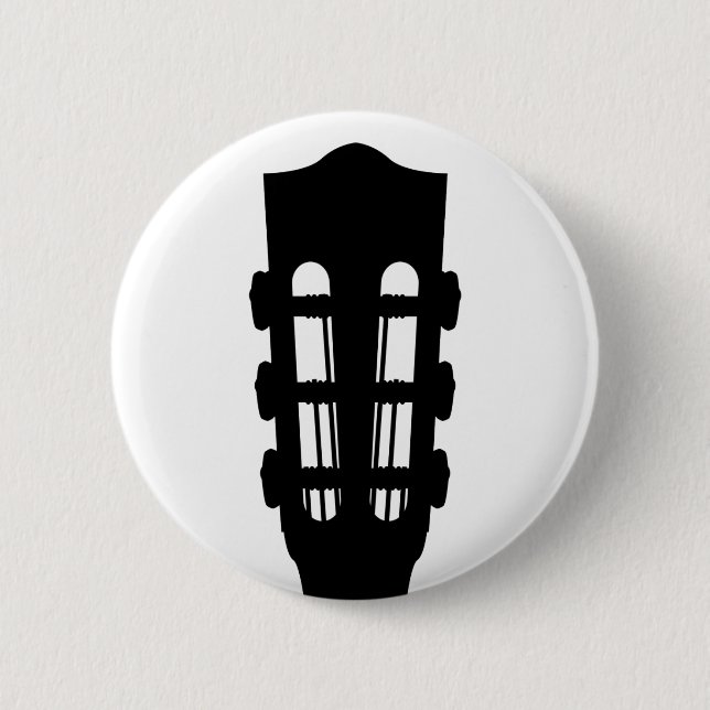 Acoustic Guitar Head Button Badge (Front)