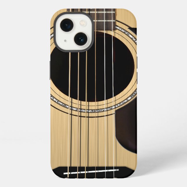 Acoustic Guitar iPhone Case (Back)