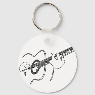 acoustic guitar keychain