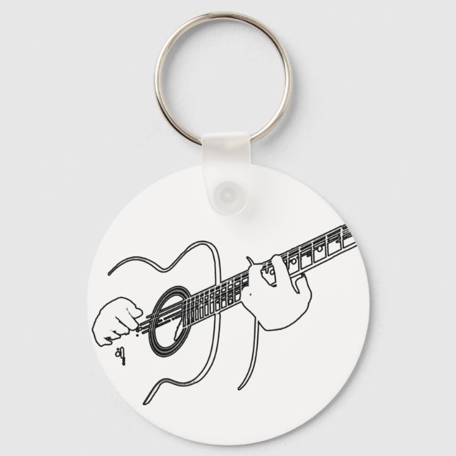 acoustic guitar keychain (Front)