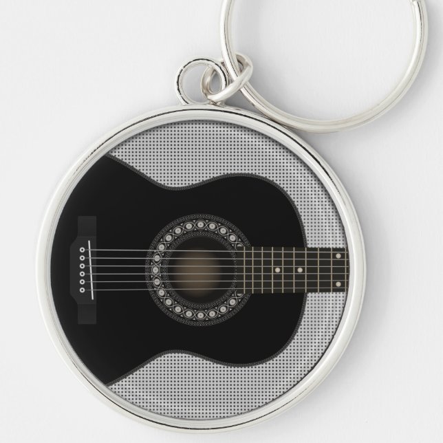 Acoustic Guitar Keychain (Front)