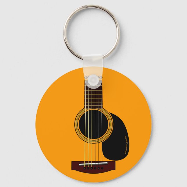 acoustic guitar keychain (Front)
