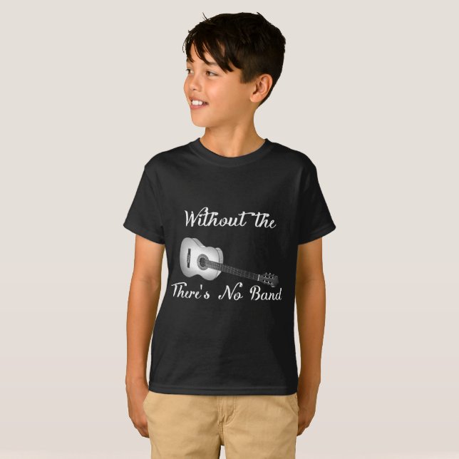 Acoustic Guitar Kids Hanes Tagless Tee (Front Full)