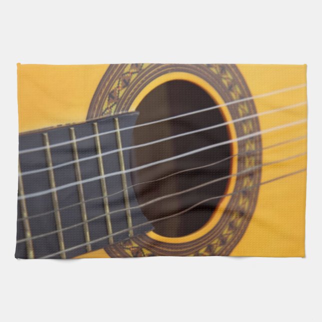Acoustic Guitar Kitchen Towel (Horizontal)