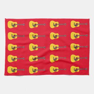 Acoustic Guitar Kitchen Towel