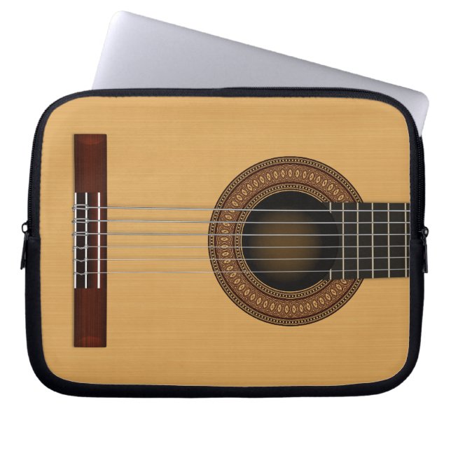 Acoustic Guitar Laptop Sleeve (Front)