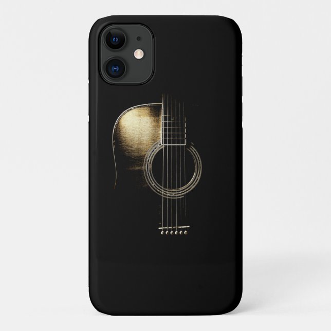 Acoustic Guitar Lite Case-Mate iPhone Case (Back)