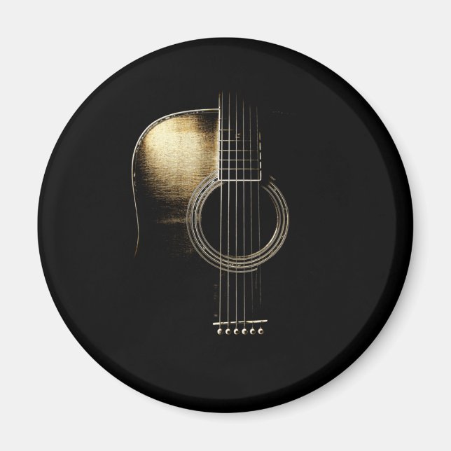 Acoustic Guitar Lite Magnet (Front)