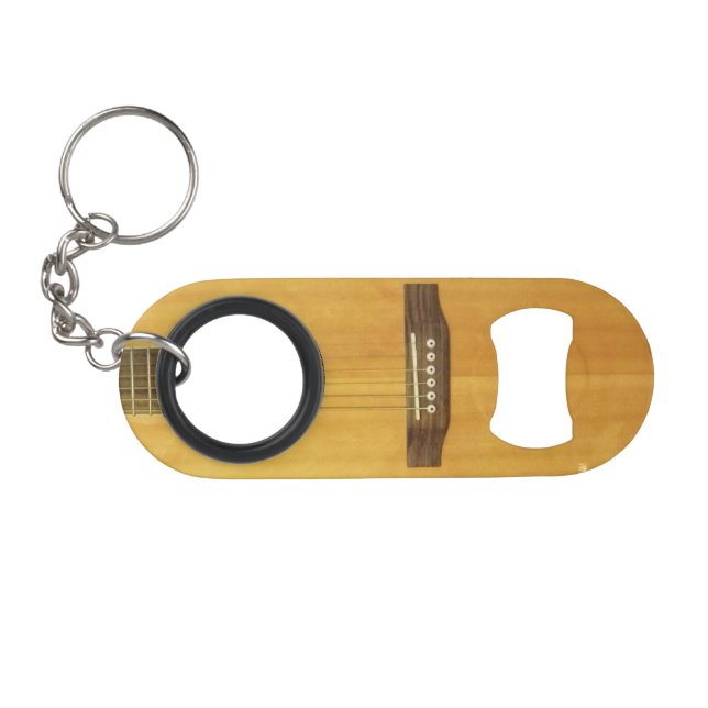 Acoustic Guitar Mini Bottle Opener (Front (Horizontal))