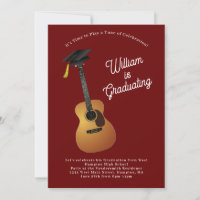 Acoustic Guitar Musician Graduation Party Music