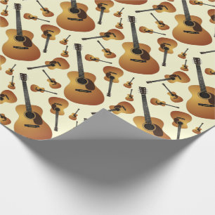 Acoustic Guitar Musician Music Teacher Wrapping Paper