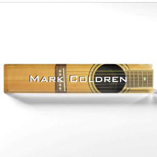 Acoustic Guitar Nameplate