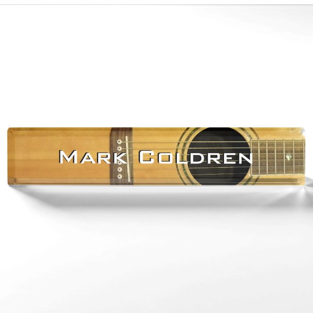 Acoustic Guitar Nameplate (Front)