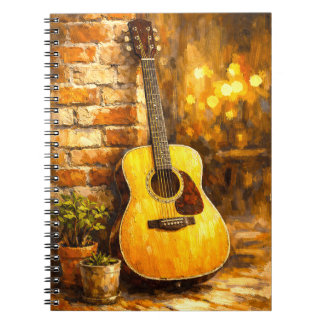 Acoustic Guitar Oil Painting Notebook
