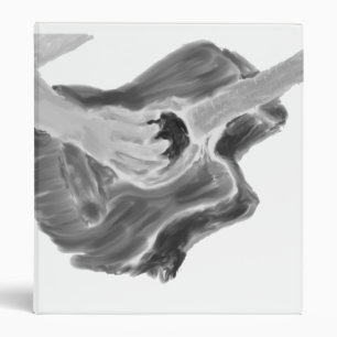 Acoustic guitar painting with arm, music art binder