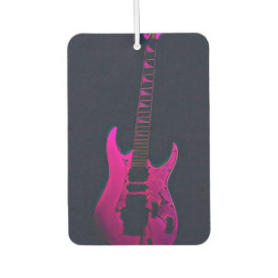 Acoustic guitar player gift air freshener