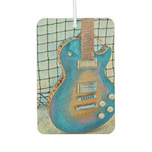 Acoustic guitar player gift air freshener