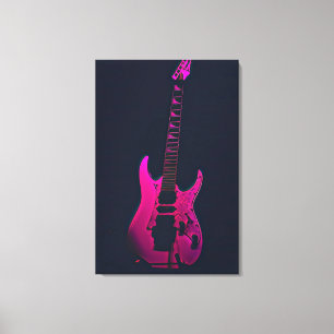 Acoustic guitar player gift canvas print