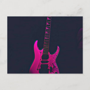 Acoustic guitar player gift postcard