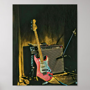 Acoustic guitar player gift poster