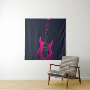 Acoustic guitar player gift tapestry