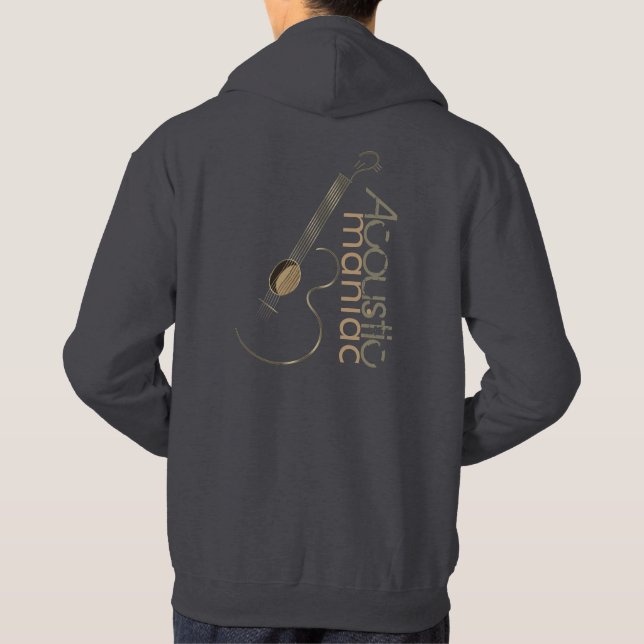 Acoustic Guitar Player Hoodies (Back)