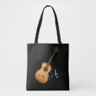 Acoustic Guitar Player Musical Notes Art Musician