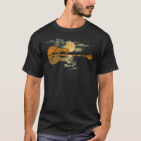Acoustic Guitar Player T Shirt, Guitar Moonlight N
