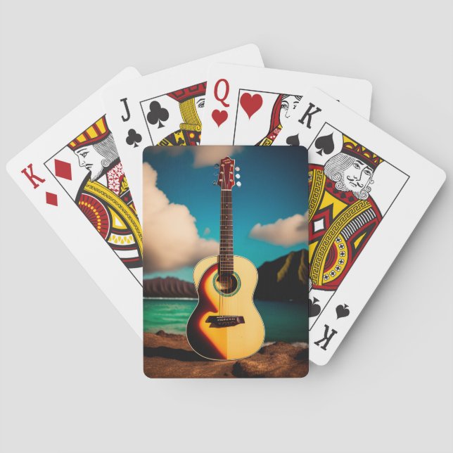 Acoustic guitar Playing Cards (Back)