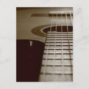 Acoustic Guitar Postcard