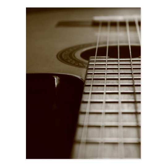 Acoustic Guitar Postcard