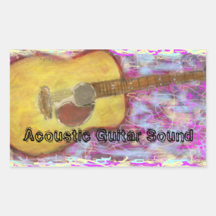 Acoustic Guitar Sound Sticker