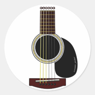 acoustic guitar sticker