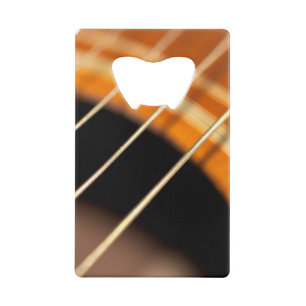 Acoustic Guitar Strings in Motion Wallet Bottle Opener