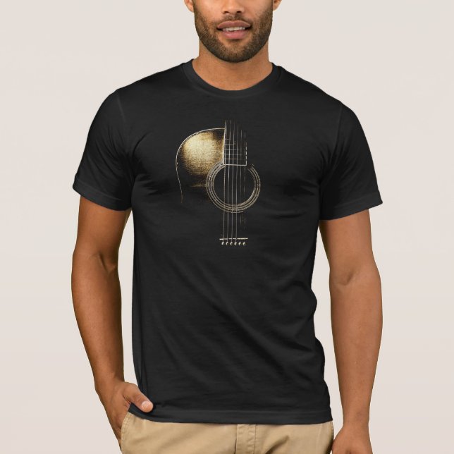 Acoustic Guitar T-Shirt Vers 2 (please see notes) (Front)