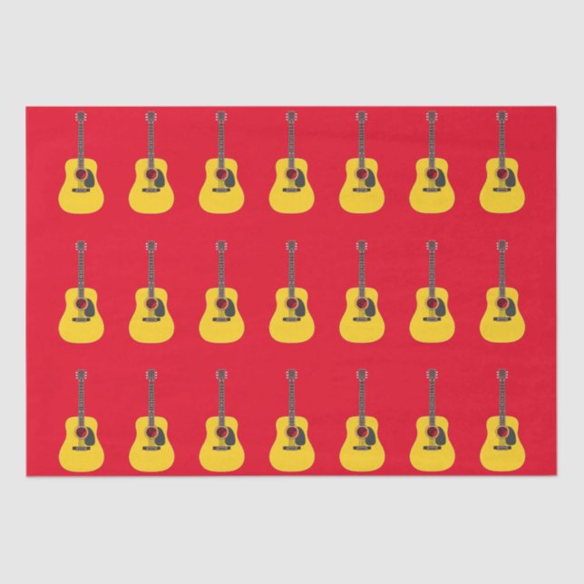 Acoustic Guitar Tissue Paper (Front)