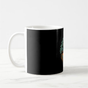 Acoustic guitar tree by the lake nature music coffee mug