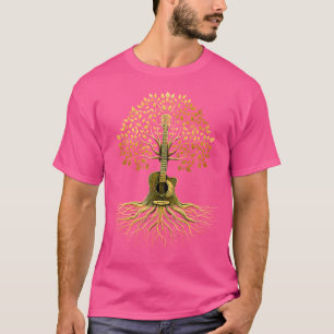 Acoustic Guitar Tree Guitar Player Guitarist T-Shirt