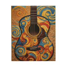 Acoustic Guitar - Van Gogh style