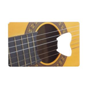 Acoustic Guitar Wallet Bottle Opener