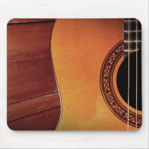 Acoustic Guitar wooden music instrument art Mouse Pad