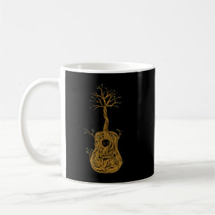 Acoustic Guitarree of Life Nature Guitarist Gift Coffee Mug