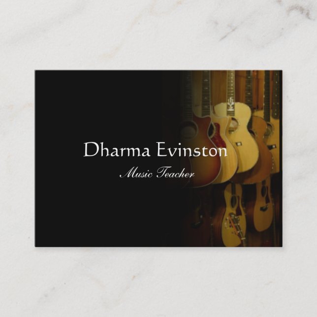 Acoustic Guitars Business Card (Front)