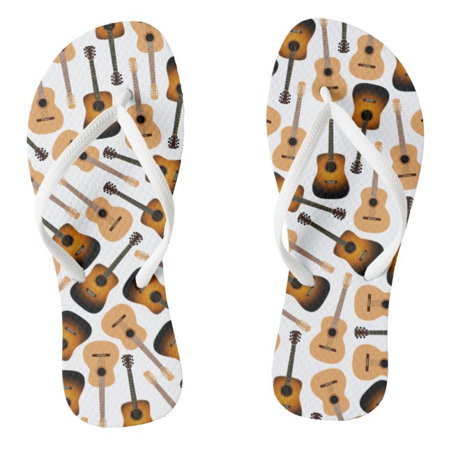 Acoustic Guitars Flip Flops (Footbed)