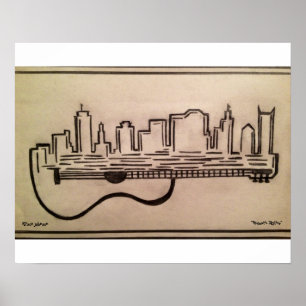 "Acoustic Skyline" Poster(16.50" x 11.00") Poster