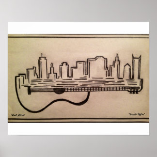 "Acoustic Skyline" Poster(16.50" x 11.00") Poster