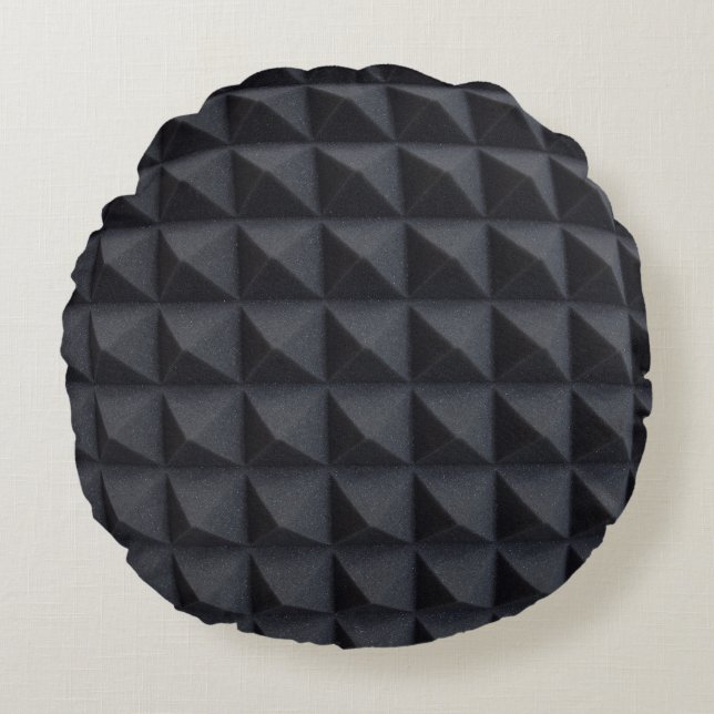 Acoustical Foam: Studio Sound Dampening Round Pillow (Front)