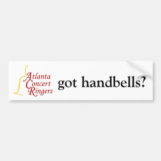 ACR logo, got handbells? Bumper Sticker